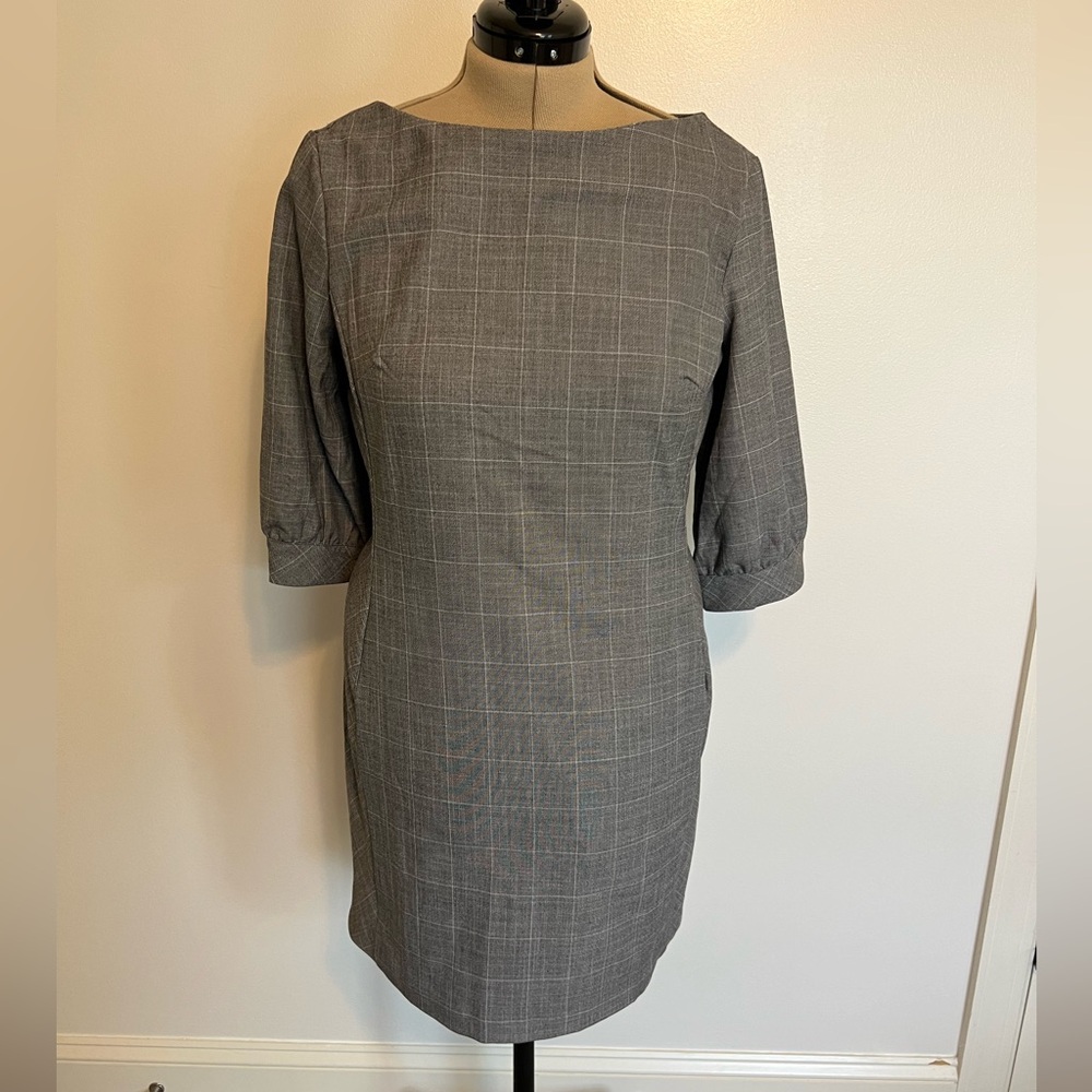 H&M Plaid Dress with 3/4 Sleeves